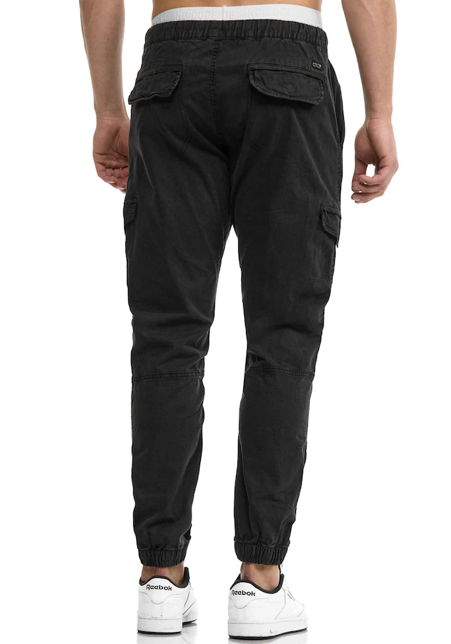 Indicode Cargohose »INLevi« mit seitlichen Cargotaschen und elastischen Bündchen