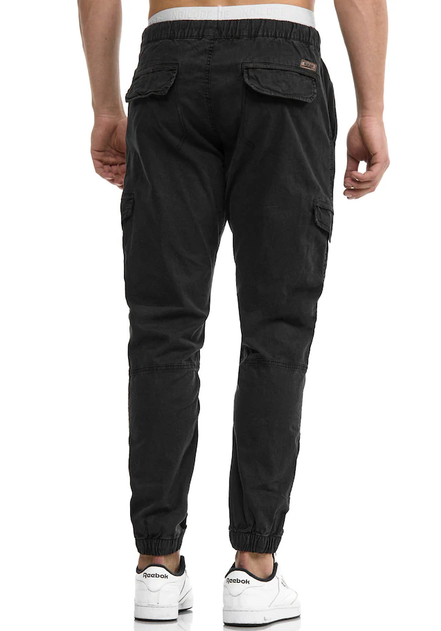 Indicode Cargohose »INLevi« mit seitlichen Cargotaschen und elastischen Bündchen