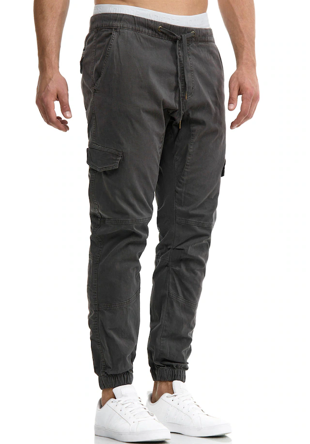 Indicode Cargohose »INLevi« mit seitlichen Cargotaschen und elastischen Bündchen