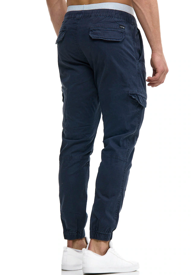 Indicode Cargohose »INLevi« mit seitlichen Cargotaschen und elastischen Bündchen