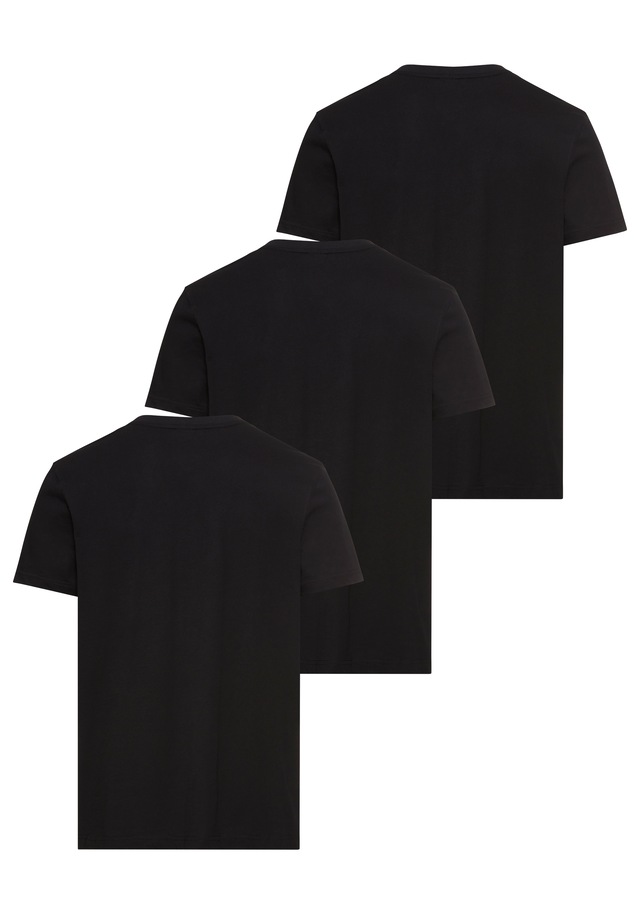 H.I.S V-Shirt 3-er Pack, Kurzarm, Slim Fit, aus Baumwolle