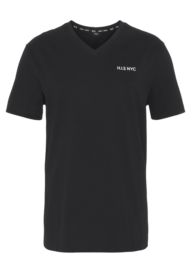 H.I.S V-Shirt 3-er Pack, Kurzarm, Slim Fit, aus Baumwolle