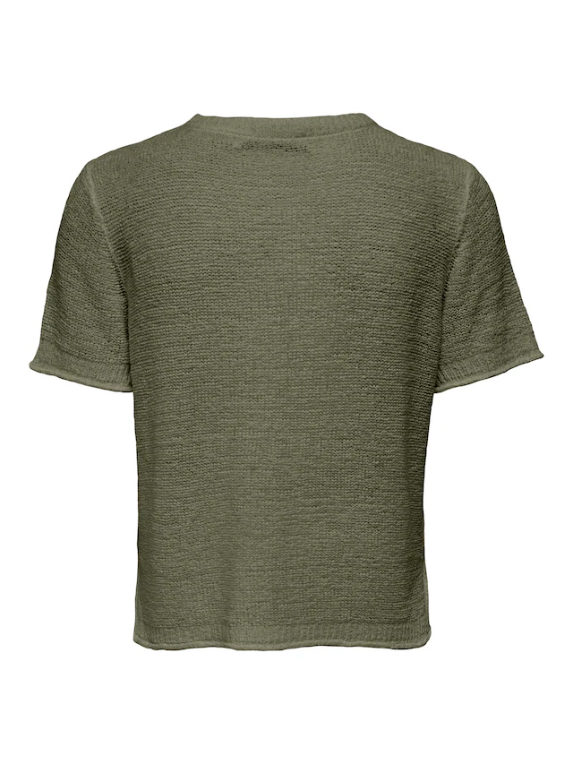 ONLY Kurzarmpullover »ONLSUNNY S/S PULLOVER NOOS KNT« Kunstfaser, regular fit