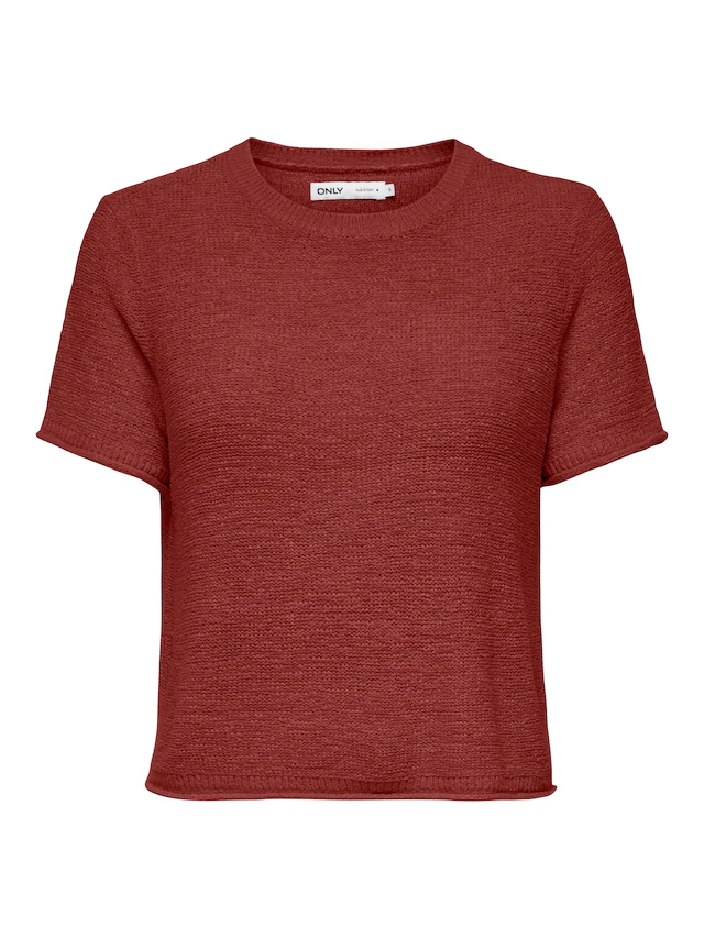 ONLY Kurzarmpullover »ONLSUNNY S/S PULLOVER NOOS KNT« Kunstfaser, regular fit