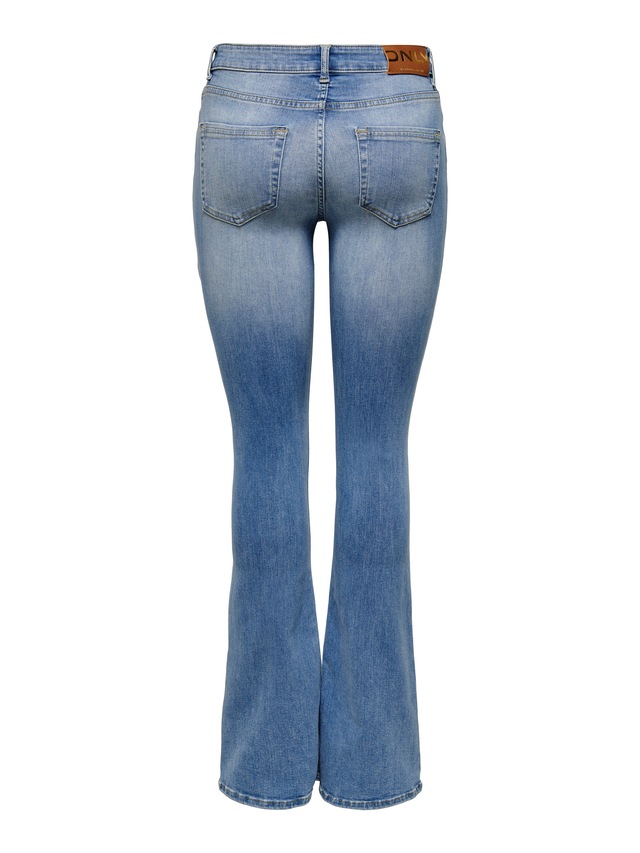 ONLY Bootcut-Jeans »ONLBLUSH – Bootcut-Jeans mit niedriger Leibhöhe und Stretch« Baumwollmischung, bootcut fit