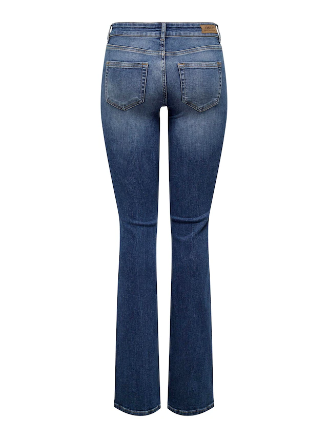 ONLY Bootcut-Jeans »ONLBLUSH – Bootcut-Jeans mit niedriger Leibhöhe und Stretch« Baumwollmischung, bootcut fit