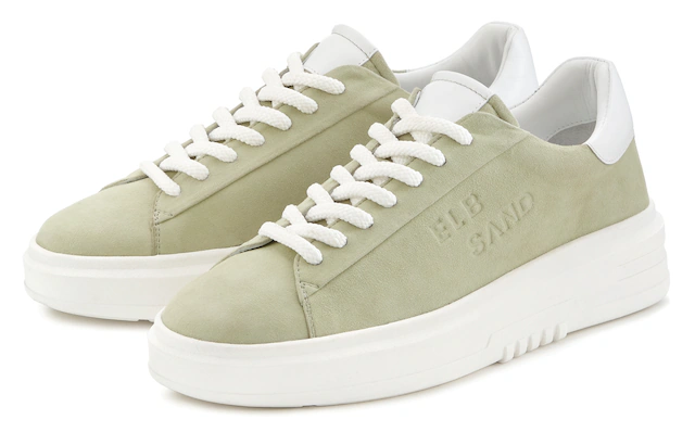 Elbsand Sneaker »Schnürschuh, Turnschuh, Schnürhalbschuh, Freizeitschuh, Ledersneaker« aus Leder mit modischer Plateausohle