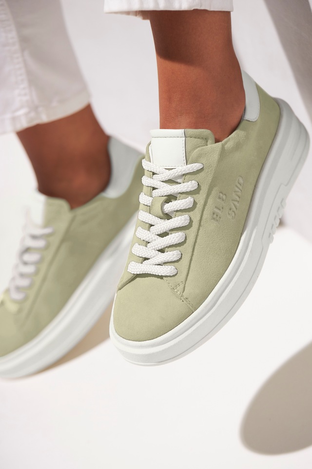 Elbsand Sneaker »Schnürschuh, Turnschuh, Schnürhalbschuh, Freizeitschuh, Ledersneaker« aus Leder mit modischer Plateausohle