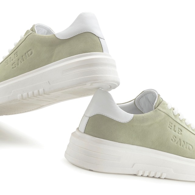 Elbsand Sneaker »Schnürschuh, Turnschuh, Schnürhalbschuh, Freizeitschuh, Ledersneaker« aus Leder mit modischer Plateausohle