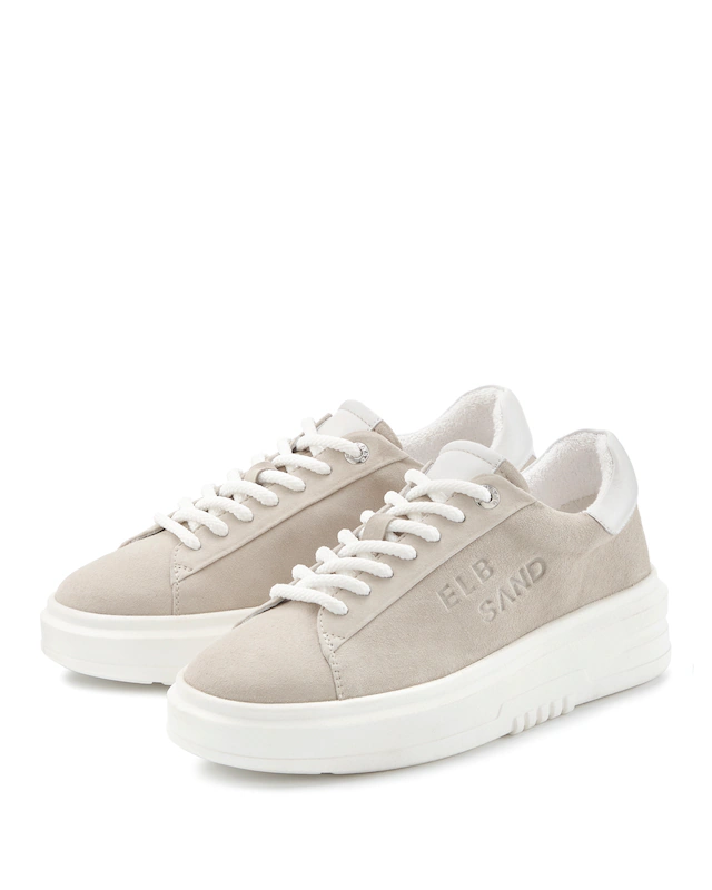 Elbsand Sneaker »Schnürschuh, Turnschuh, Schnürhalbschuh, Freizeitschuh, Ledersneaker« aus Leder mit modischer Plateausohle