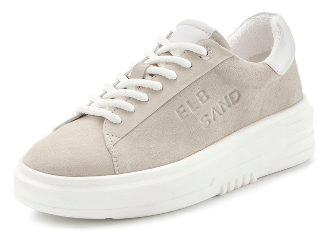 Elbsand Sneaker »Schnürschuh, Turnschuh, Schnürhalbschuh, Freizeitschuh, Ledersneaker« aus Leder mit modischer Plateausohle
