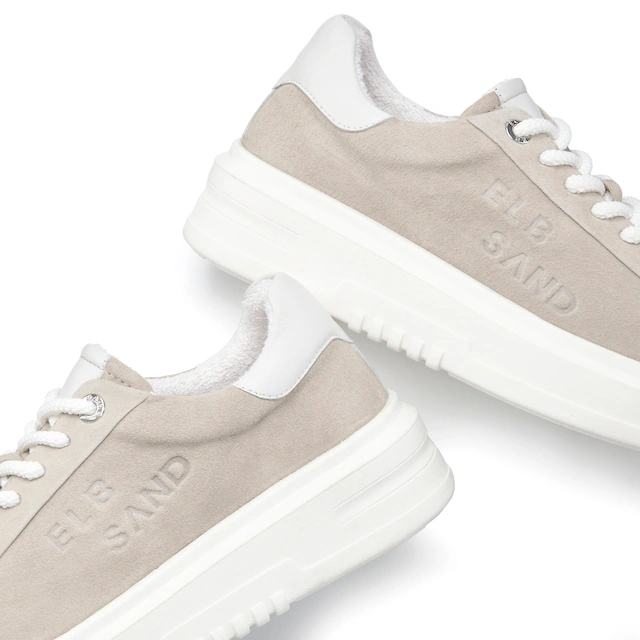 Elbsand Sneaker »Schnürschuh, Turnschuh, Schnürhalbschuh, Freizeitschuh, Ledersneaker« aus Leder mit modischer Plateausohle