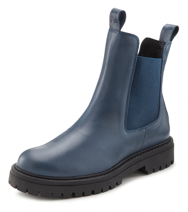 Elbsand Stiefelette »Chelseaboots, Schlupfstiefel, Bikerboots, Herbststiefelette« aus Leder mit Stretch-Einsätzen, Lederstiefelette