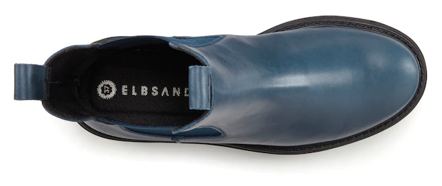 Elbsand Stiefelette »Chelseaboots, Schlupfstiefel, Bikerboots, Herbststiefelette« aus Leder mit Stretch-Einsätzen, Lederstiefelette