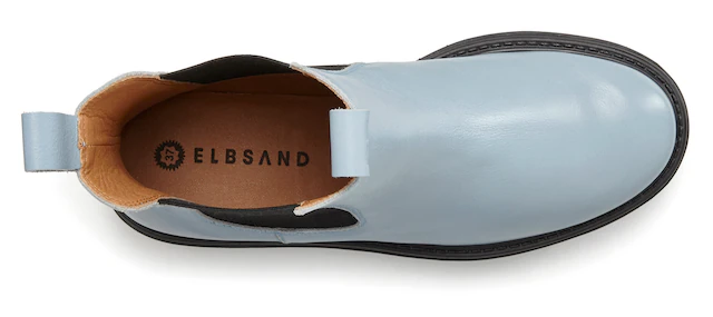 Elbsand Stiefelette »Chelseaboots, Schlupfstiefel, Bikerboots, Herbststiefelette« aus Leder mit Stretch-Einsätzen, Lederstiefelette