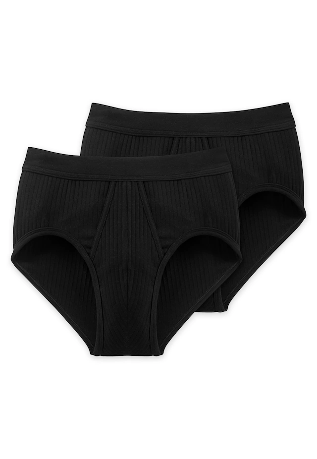 Schiesser Slip »Authentic« 2er-Pack, mit Eingriff