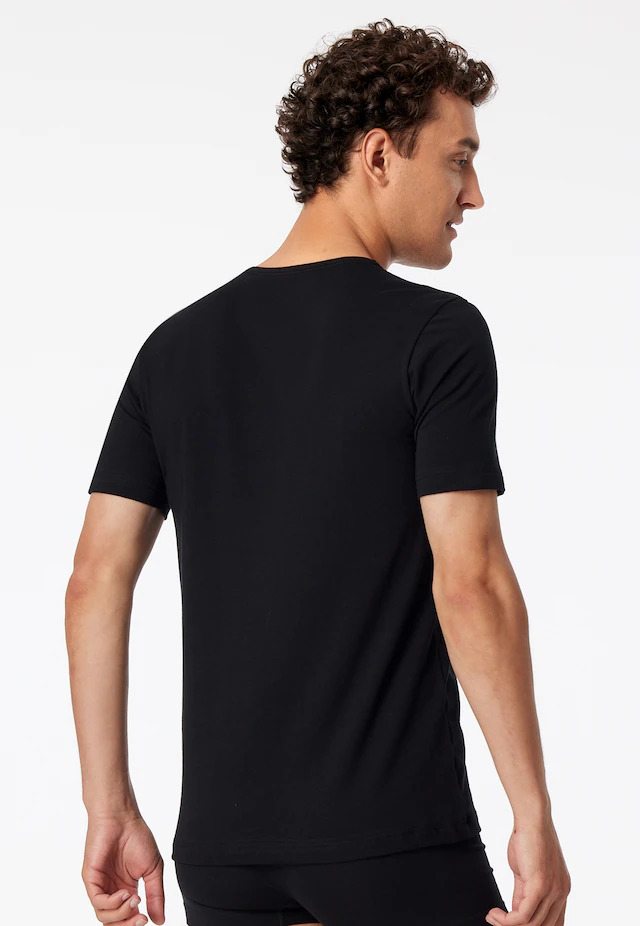 Schiesser T-Shirt »95/5« 2er-Pack, mit Rundhalsausschnitt, Cotton-Mix, Single Jersey