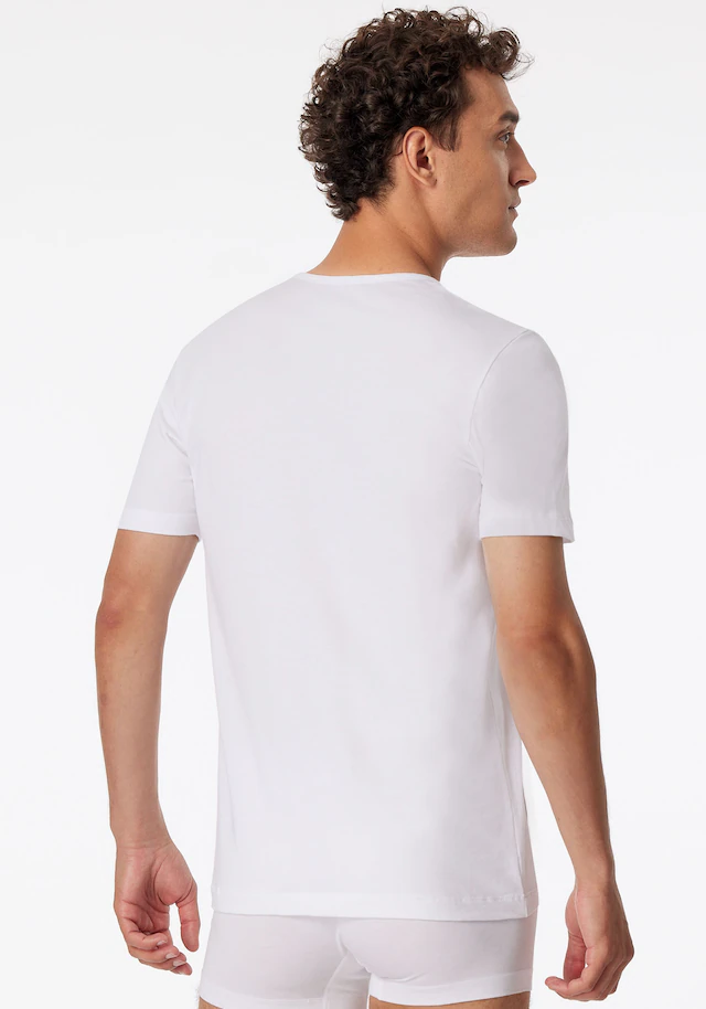 Schiesser T-Shirt »95/5« 2er-Pack, mit Rundhalsausschnitt, Cotton-Mix, Single Jersey