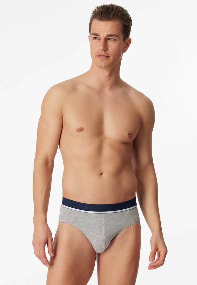 Schiesser Rioslip »95/5« 3er-Pack, mit sportlichem Logo-Webgummibund mit schmalen weißem Ansatz
