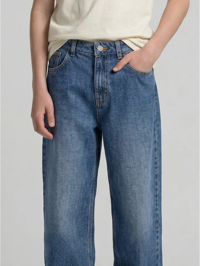 TOM TAILOR 5-Pocket-Jeans Baggy Jeans- mit ausgestelltem Bein
