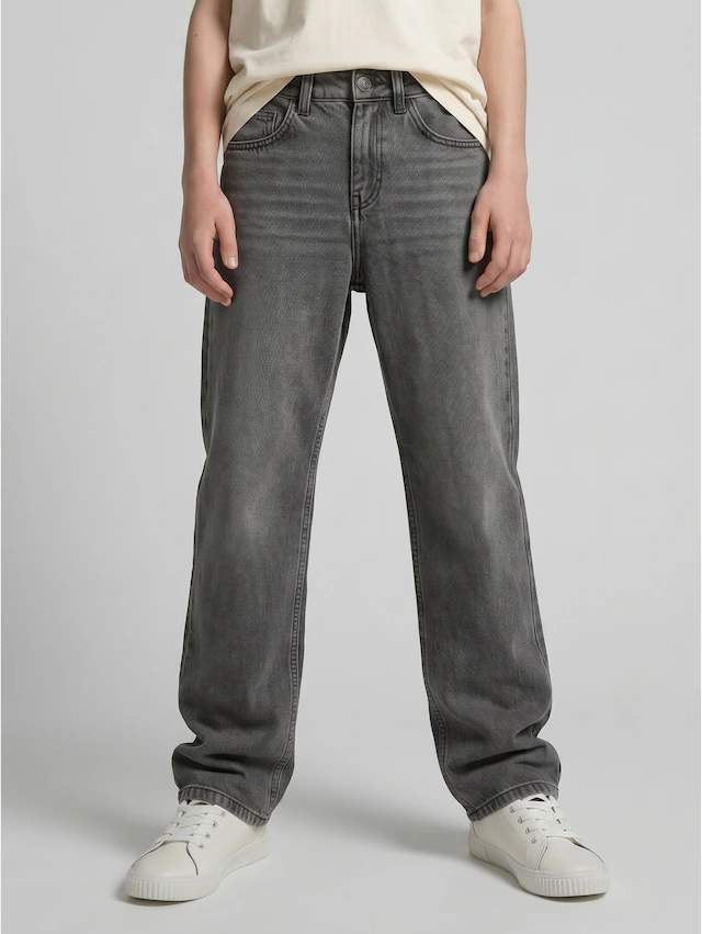 TOM TAILOR 5-Pocket-Jeans Baggy Jeans- mit ausgestelltem Bein