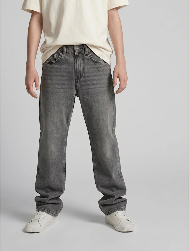 TOM TAILOR 5-Pocket-Jeans Baggy Jeans- mit ausgestelltem Bein