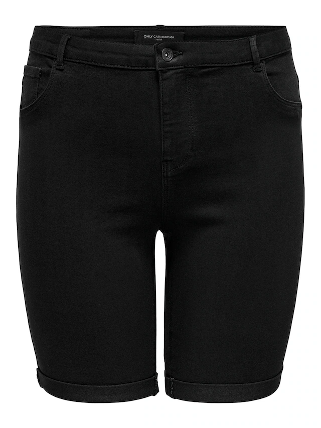 ONLY CARMAKOMA Jeansshorts »CARTHUNDER LIFE REG LONG SHORTS DNM« Viskosemischung, skinny fit