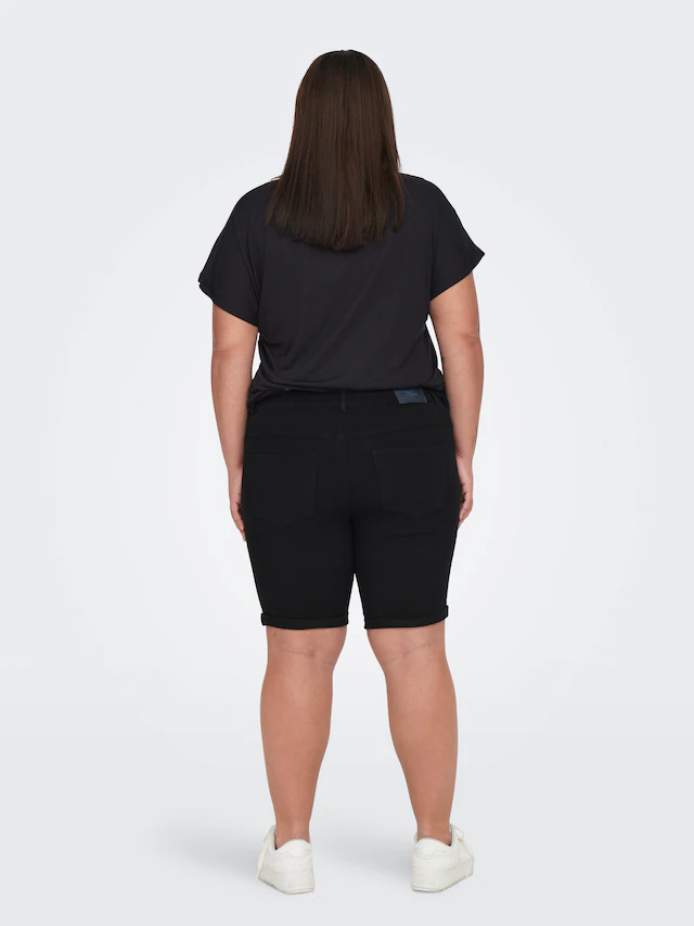 ONLY CARMAKOMA Jeansshorts »CARTHUNDER LIFE REG LONG SHORTS DNM« Viskosemischung, skinny fit
