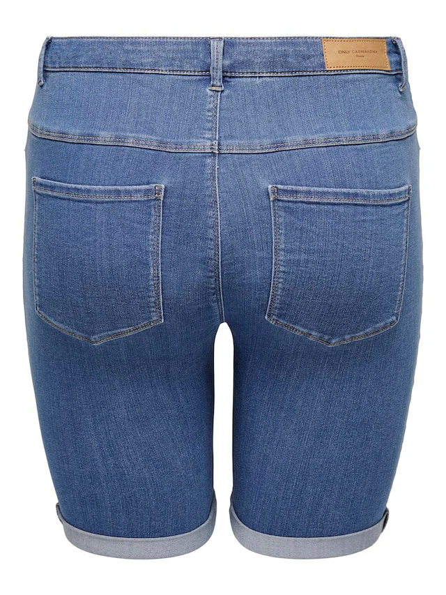 ONLY CARMAKOMA Jeansshorts »CARTHUNDER LIFE REG LONG SHORTS DNM« Viskosemischung, skinny fit