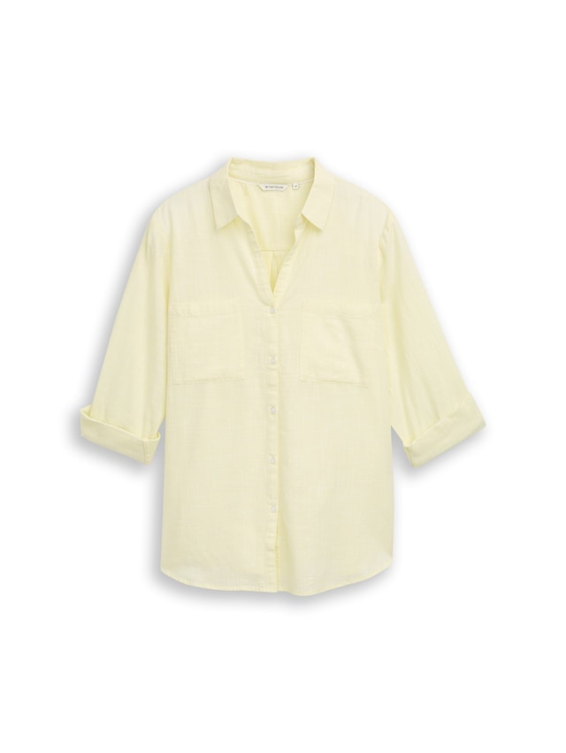 TOM TAILOR PLUS Shirtbluse »TTP Blouse« mit aufgesetzten Brusttaschen