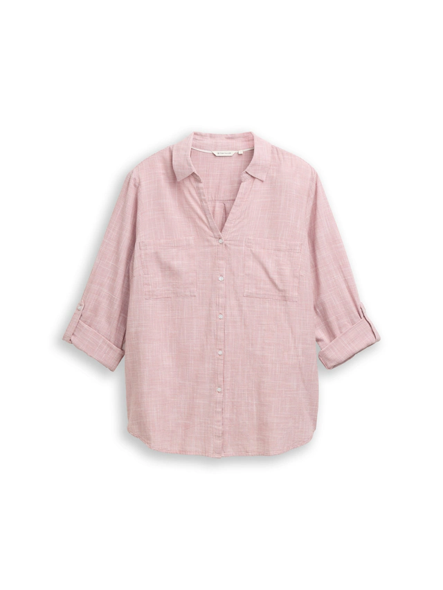 TOM TAILOR PLUS Shirtbluse »TTP Blouse« mit aufgesetzten Brusttaschen