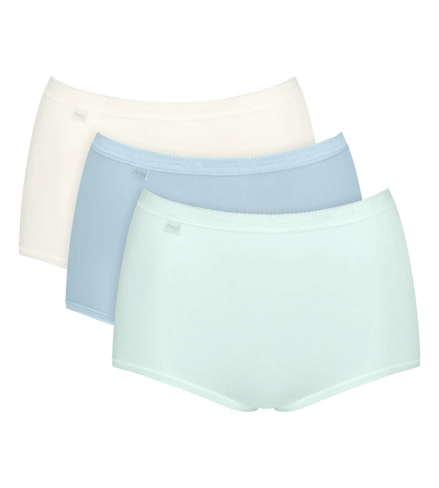 sloggi Maxislip »Basic+ Maxi« perfekter Sitz, Cotton-Mix, hohe Taille