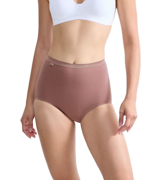 sloggi Maxislip »Basic+ Maxi« perfekter Sitz, Cotton-Mix, hohe Taille
