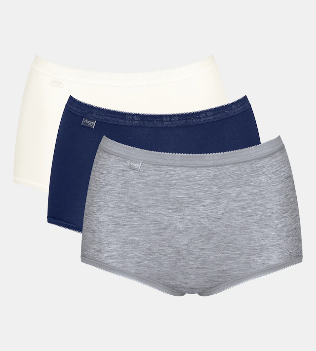 sloggi Maxislip »Basic+ Maxi« perfekter Sitz, Cotton-Mix, hohe Taille