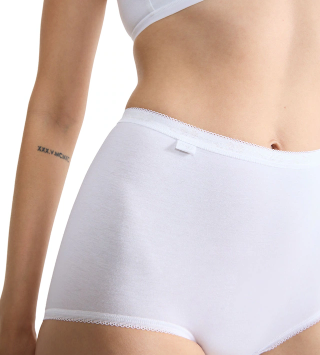 sloggi Maxislip »Basic+ Maxi« perfekter Sitz, Cotton-Mix, hohe Taille