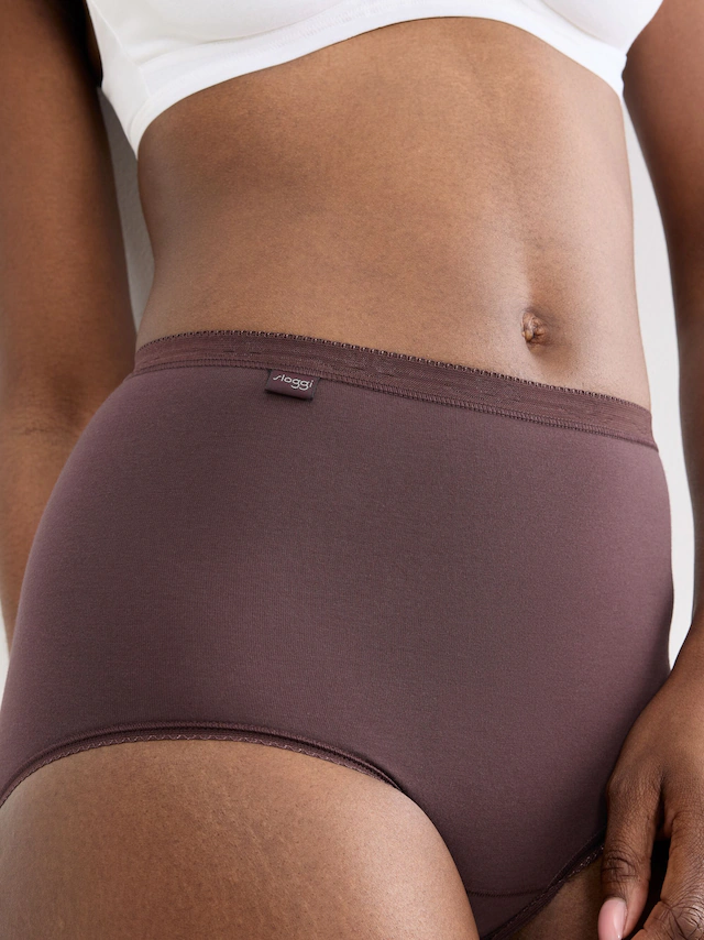 sloggi Maxislip »Basic+ Maxi« perfekter Sitz, Cotton-Mix, hohe Taille