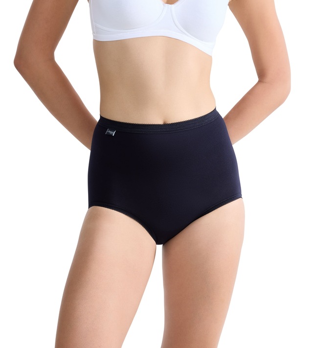 sloggi Maxislip »Basic+ Maxi« perfekter Sitz, Cotton-Mix, hohe Taille