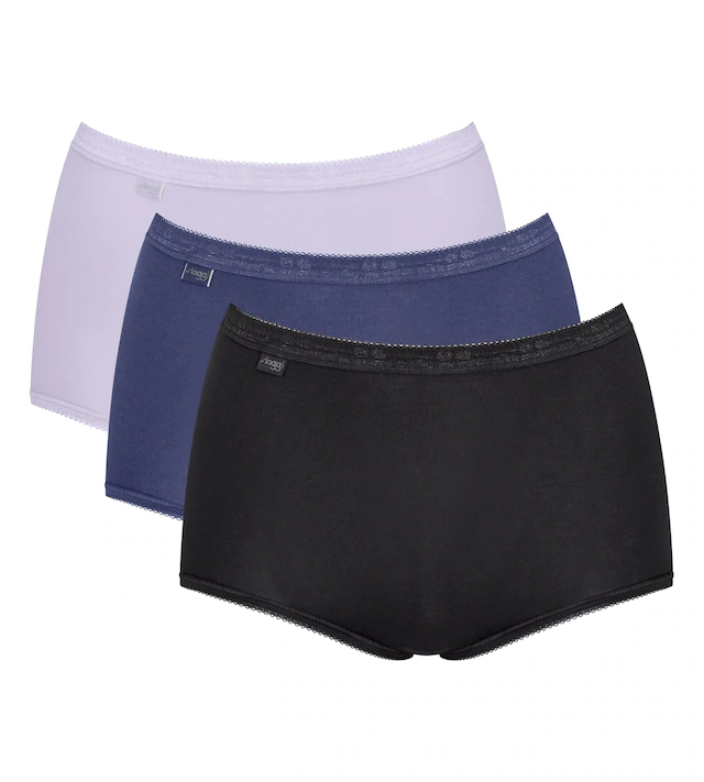 sloggi Maxislip »Basic+ Maxi« perfekter Sitz, Cotton-Mix, hohe Taille
