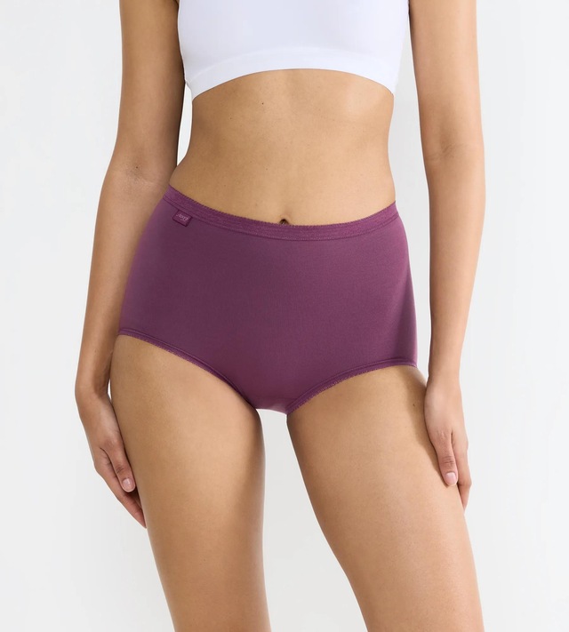 sloggi Maxislip »Basic+ Maxi« perfekter Sitz, Cotton-Mix, hohe Taille