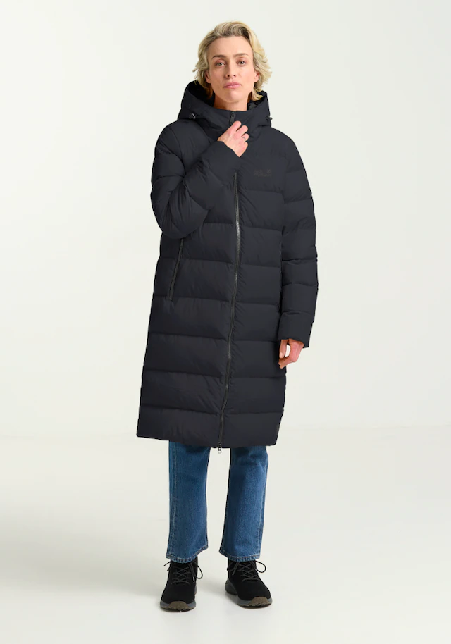 Jack Wolfskin Daunenmantel »FROZEN PALACE COAT W RDS« Daunenmantel, warm, winddicht und wasserabweisend