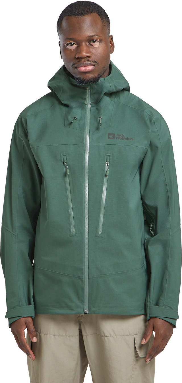 Jack Wolfskin Trekkingjacke »KAMMWEG 3L JKT M« mit Kapuze mit TEXAPORE ECOSPHERE, wasserdicht, winddicht, atmungsaktiv