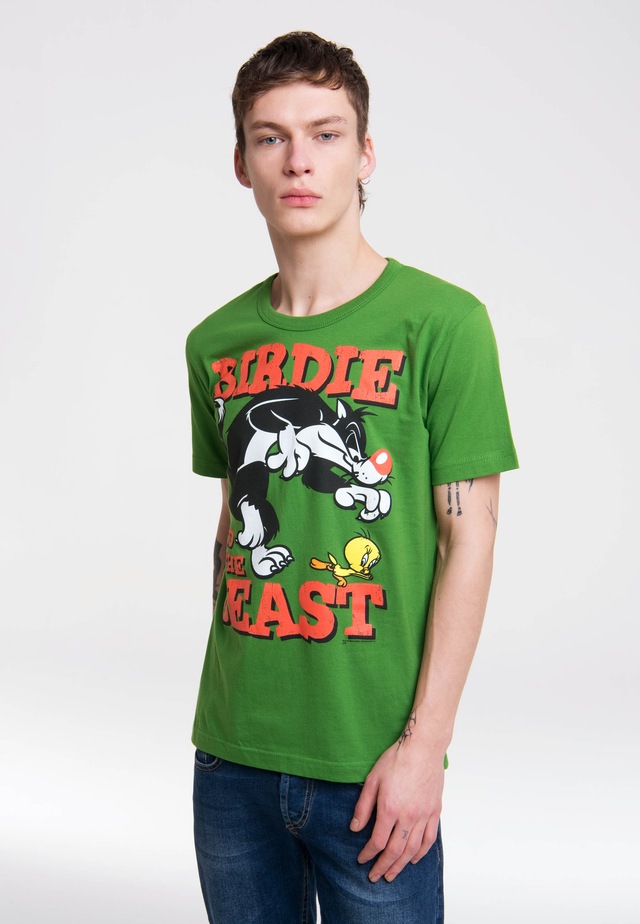 LOGOSHIRT T-Shirt »Looney Tunes – Sylvester & Tweety« mit coolem Print