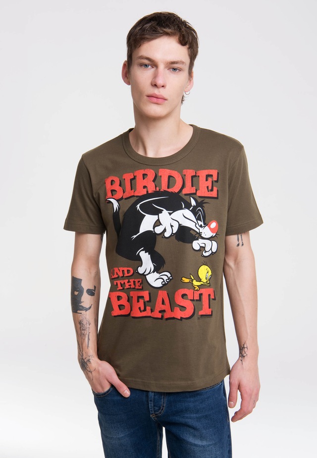 LOGOSHIRT T-Shirt »Looney Tunes – Sylvester & Tweety« mit coolem Print