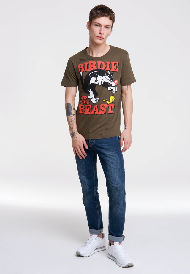 LOGOSHIRT T-Shirt »Looney Tunes – Sylvester & Tweety« mit coolem Print