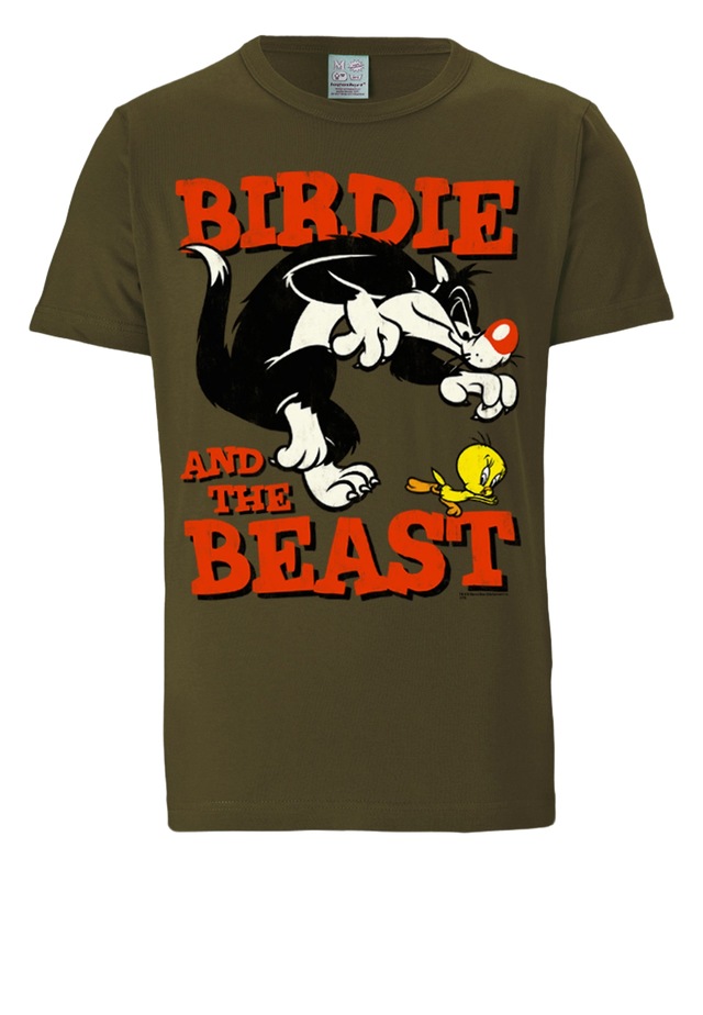LOGOSHIRT T-Shirt »Looney Tunes – Sylvester & Tweety« mit coolem Print