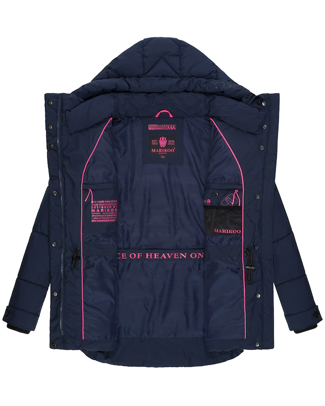 Marikoo Winterjacke »Akumaa« mit tailliertem Schnitt