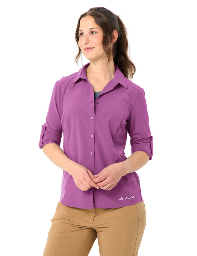 VAUDE Langarmshirt »WOMEN'S ROSEMOOR LS SHIRT IV« Langarm, für Trekking und Wandern, leicht und atmungsaktiv