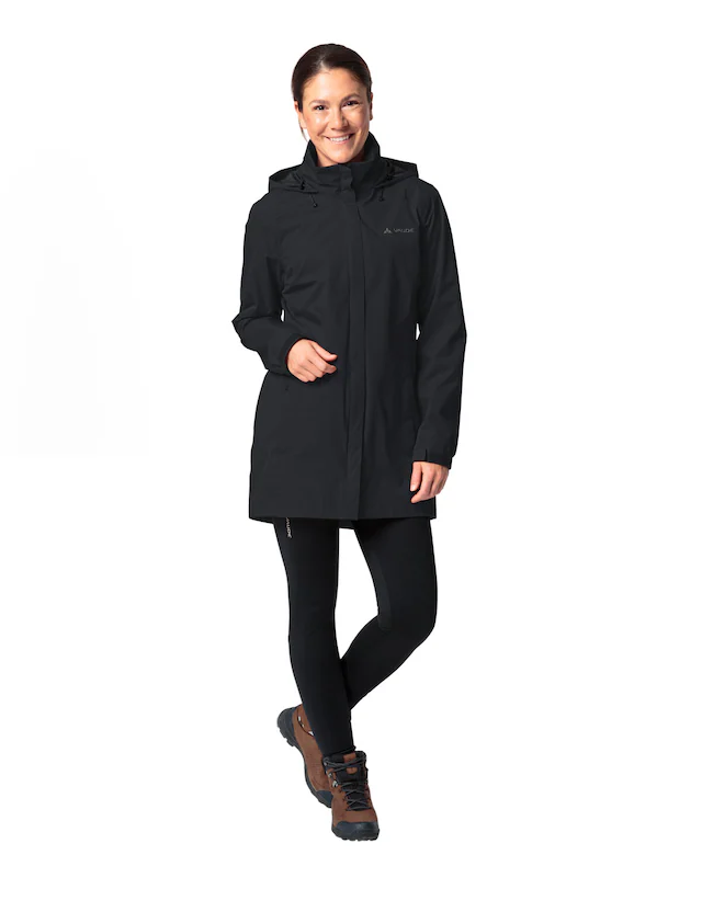 VAUDE Regenjacke »Women's Escape Parka« sportlicher Stil, wasser- und winddicht, atmungsaktiv