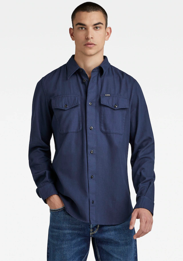 G-STAR Jeanshemd »Marine Slim« mit Pattentaschen