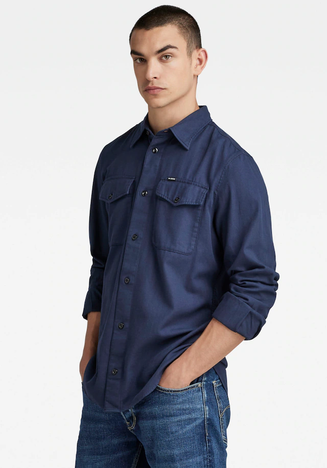 G-STAR Jeanshemd »Marine Slim« mit Pattentaschen
